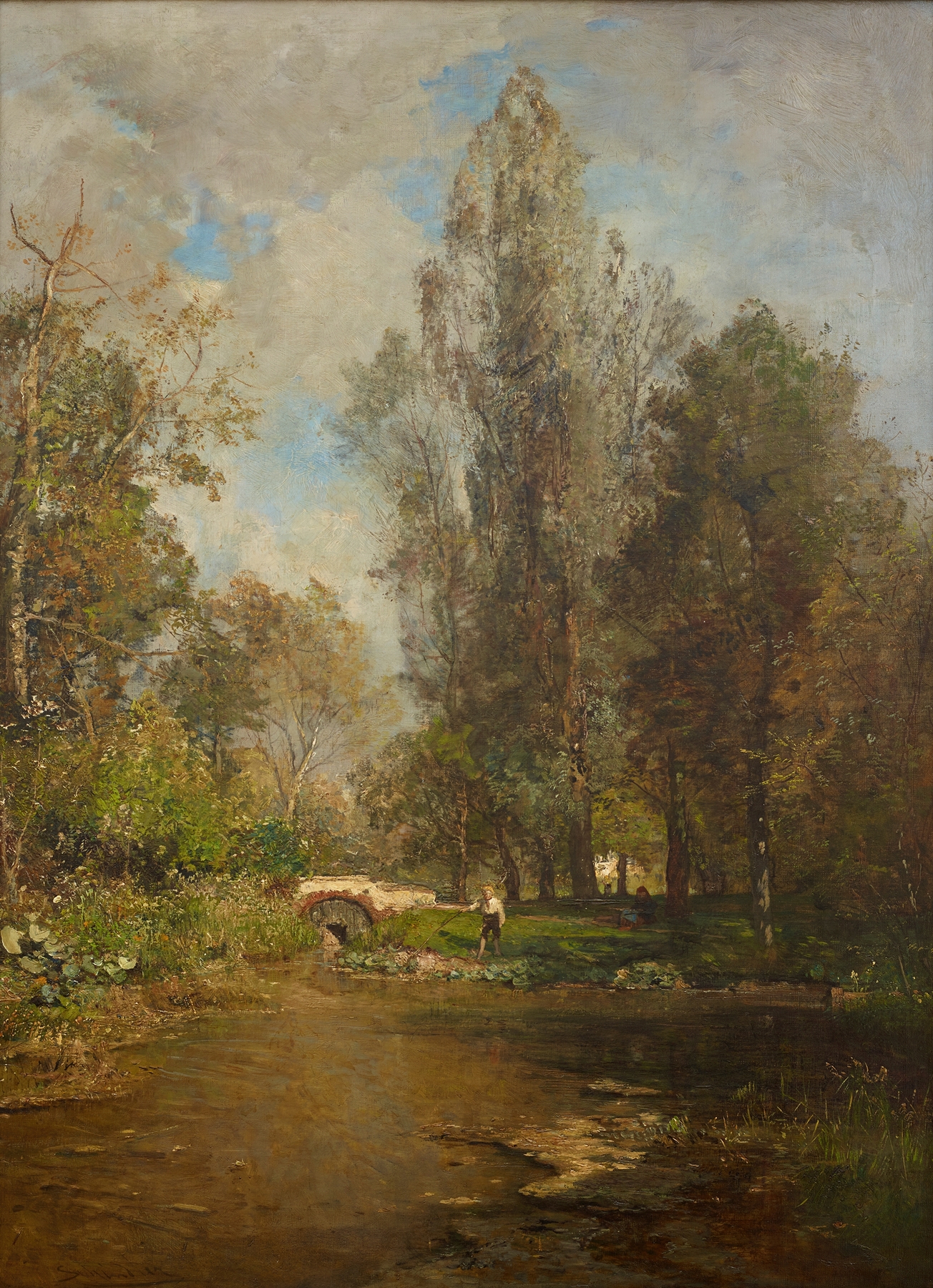 Hackinger Au, by Emil Jakob Schindler, public domain