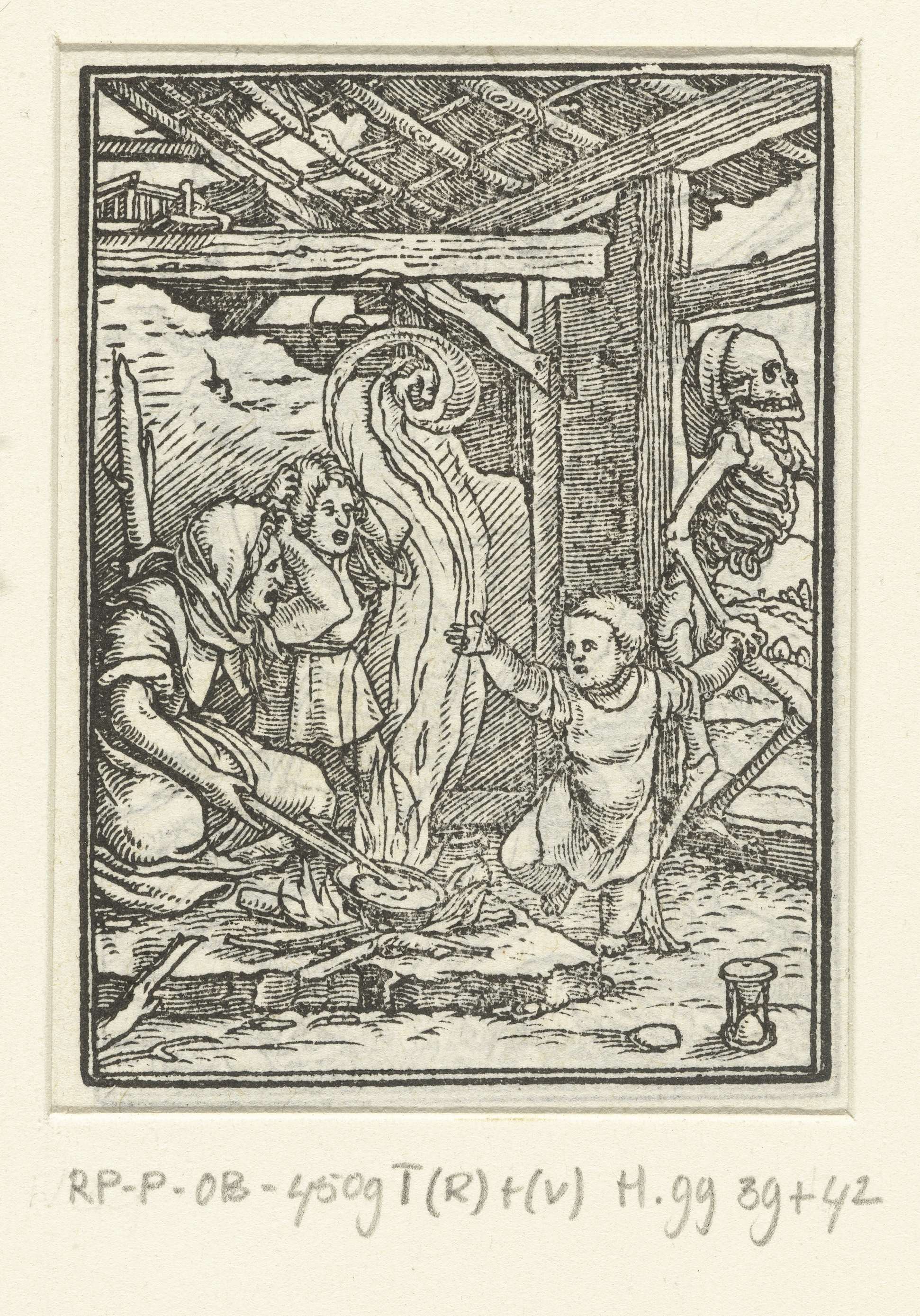 Kind en de Dood, by Hans Holbein (II), public domain