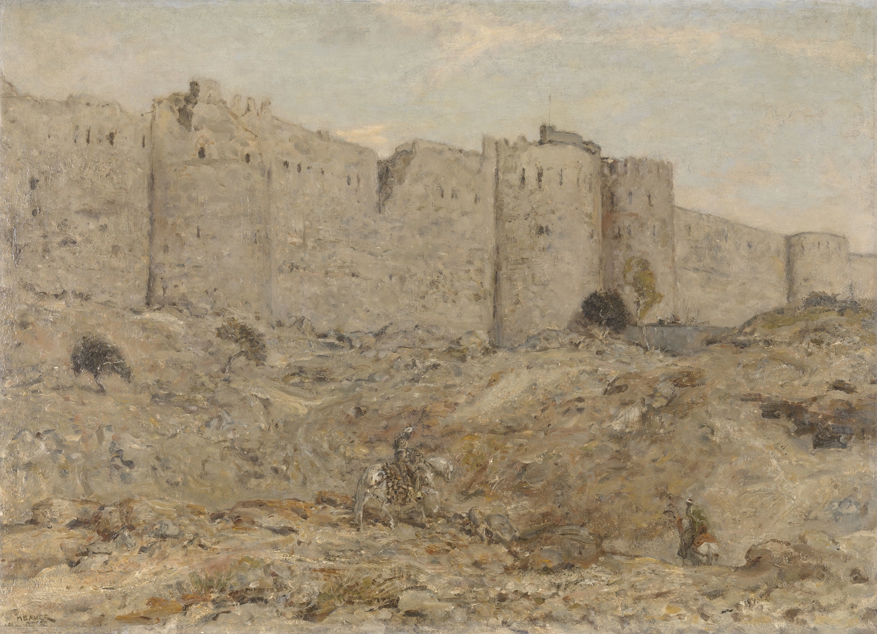 City wall in India, by Marius Bauer, public domain