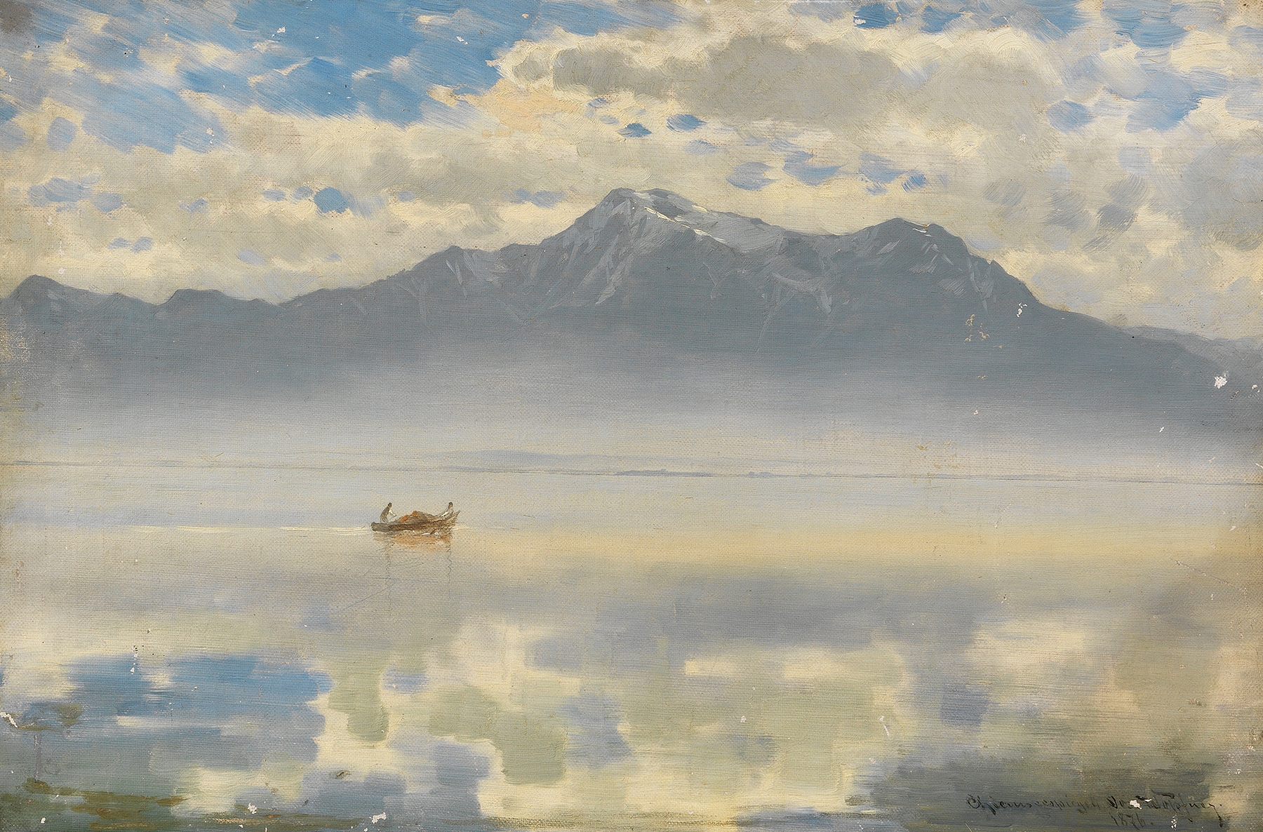 Chiemseespiegel, by Joseph Wopfner, public domain