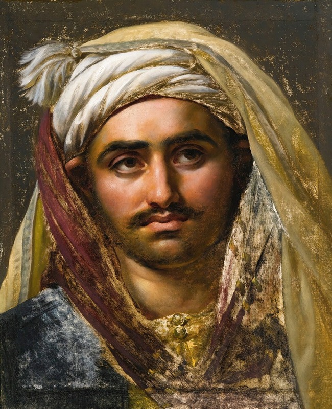 A portrait of a young Turk by Anne Louis Girodet-Trioson.