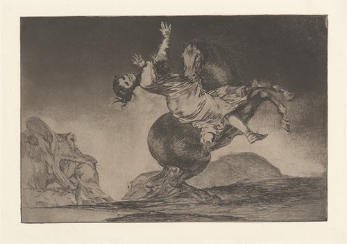 A woman interacts with a horse in a dramatic and emotional scene.