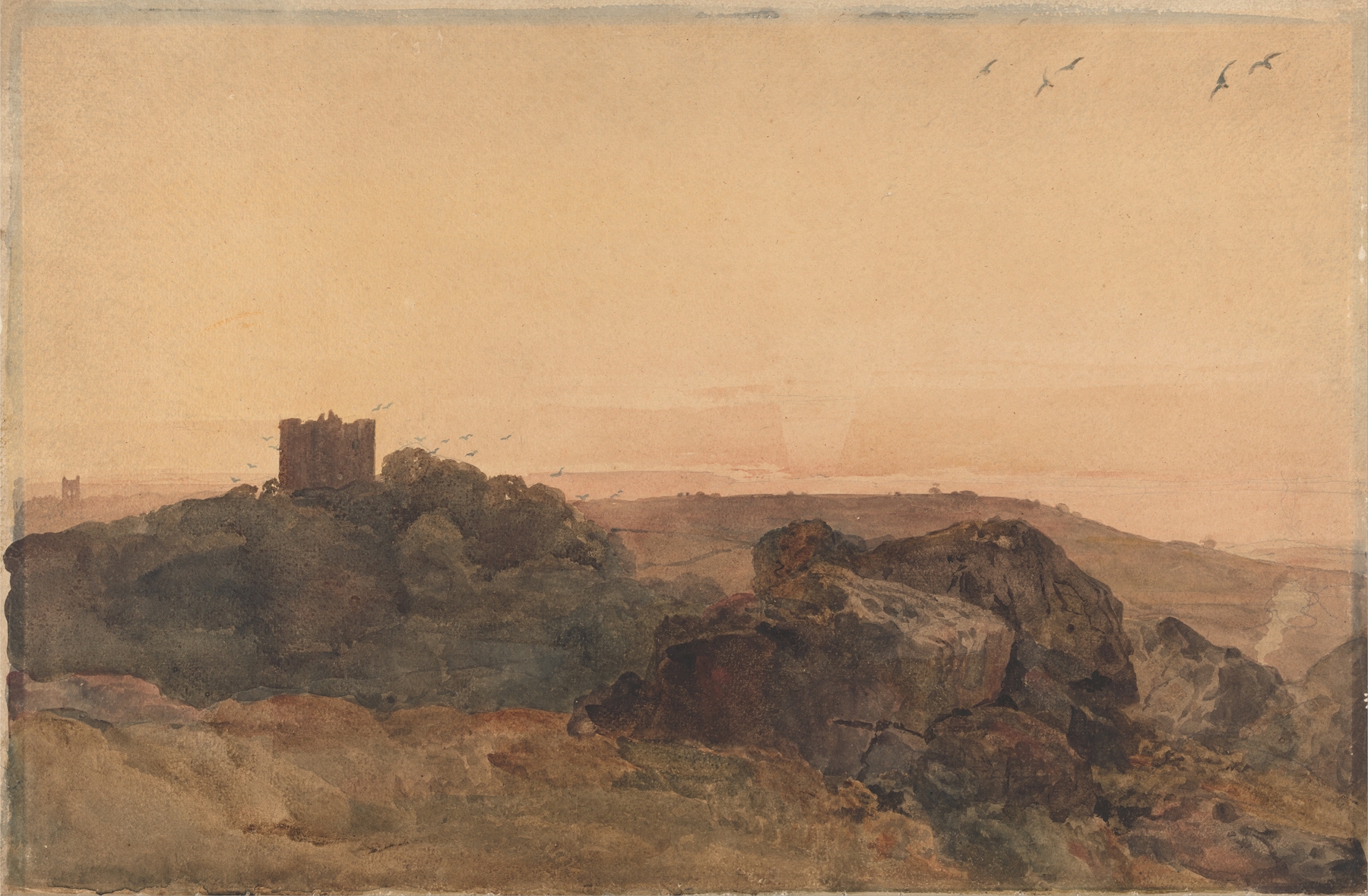 Bolton Castle, by Peter DeWint, public domain