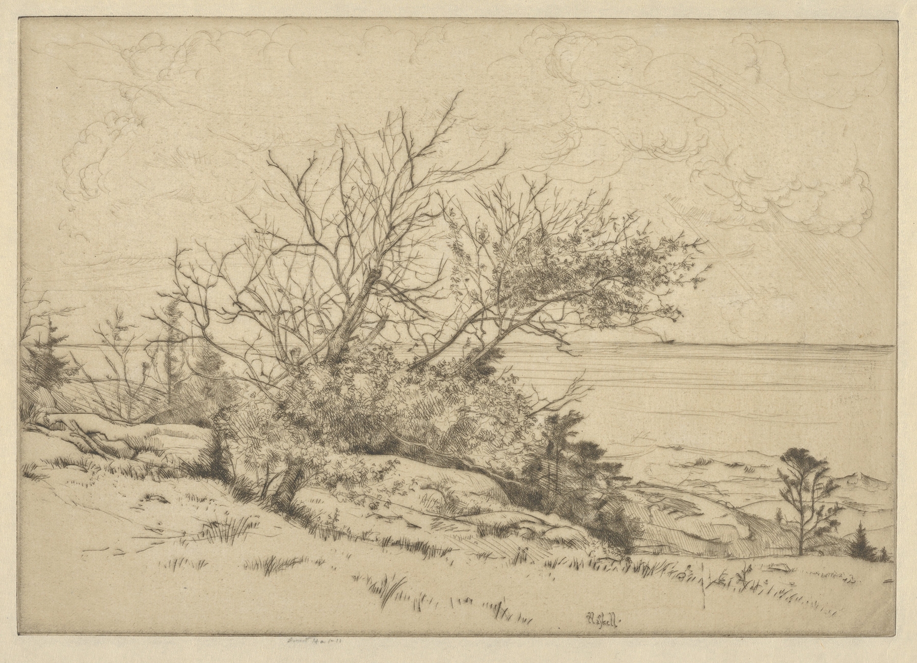 To the Southward – Ragged Island, Me., by Ernest Haskell, public domain