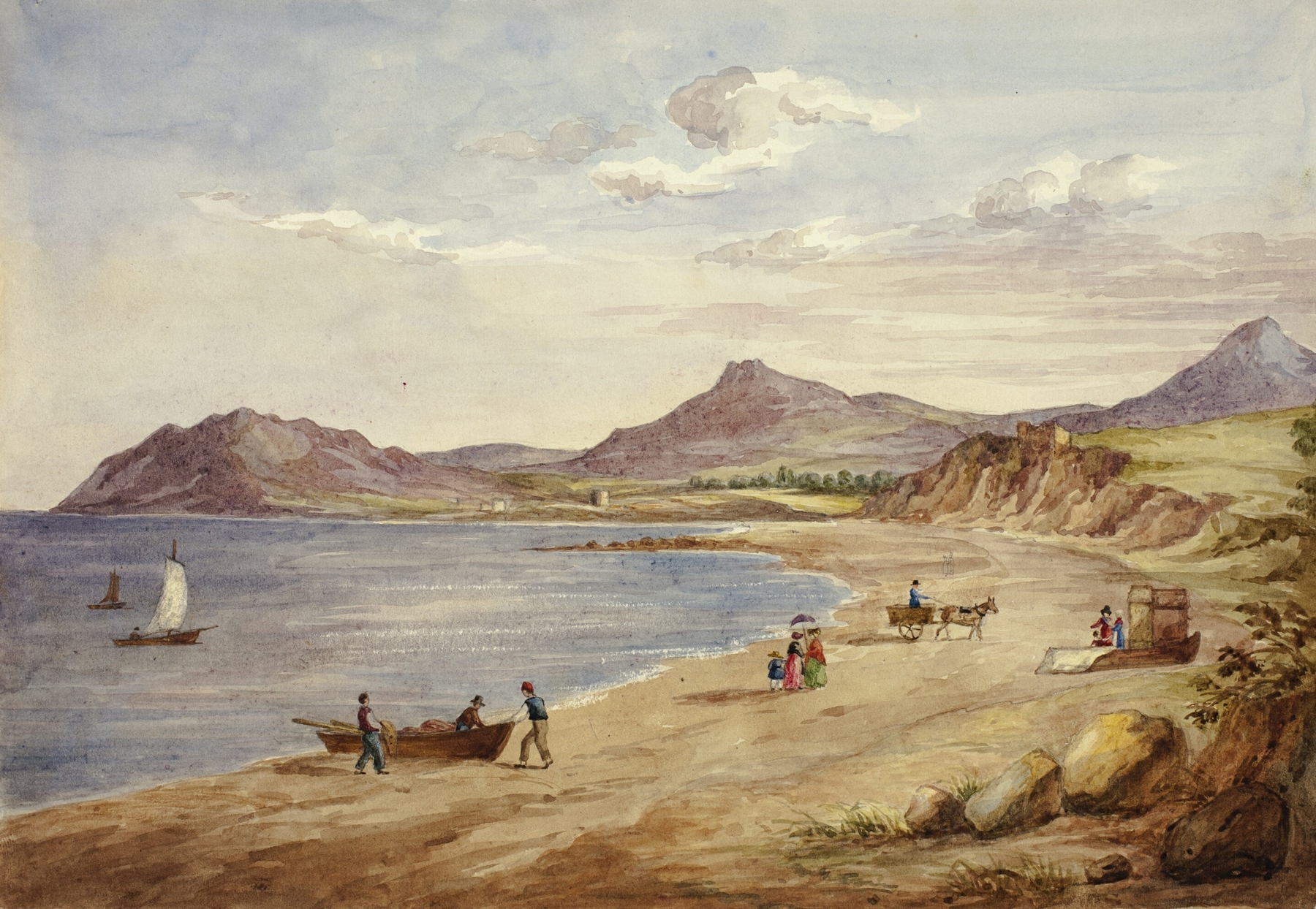 View of Wicklow Hills, by Elizabeth Murray, public domain