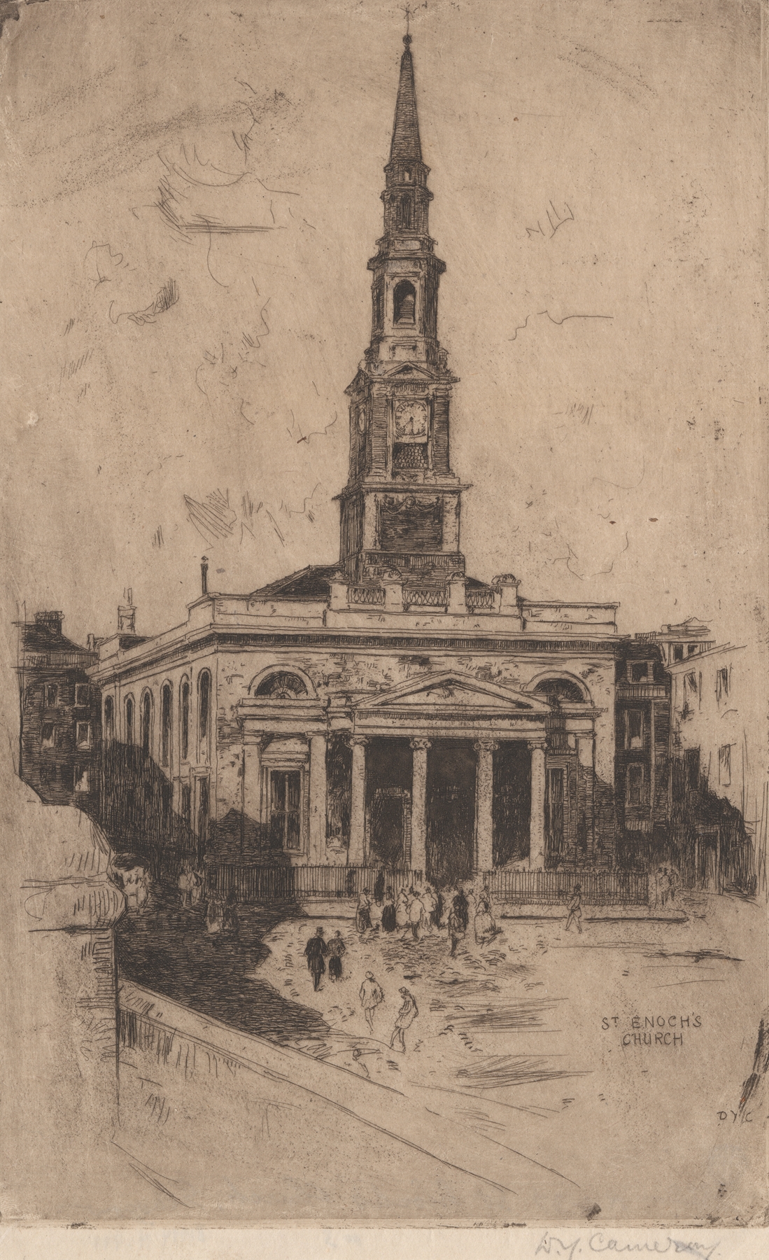 St. Enoch’s Church, Glasgow, by David Young Cameron, public domain