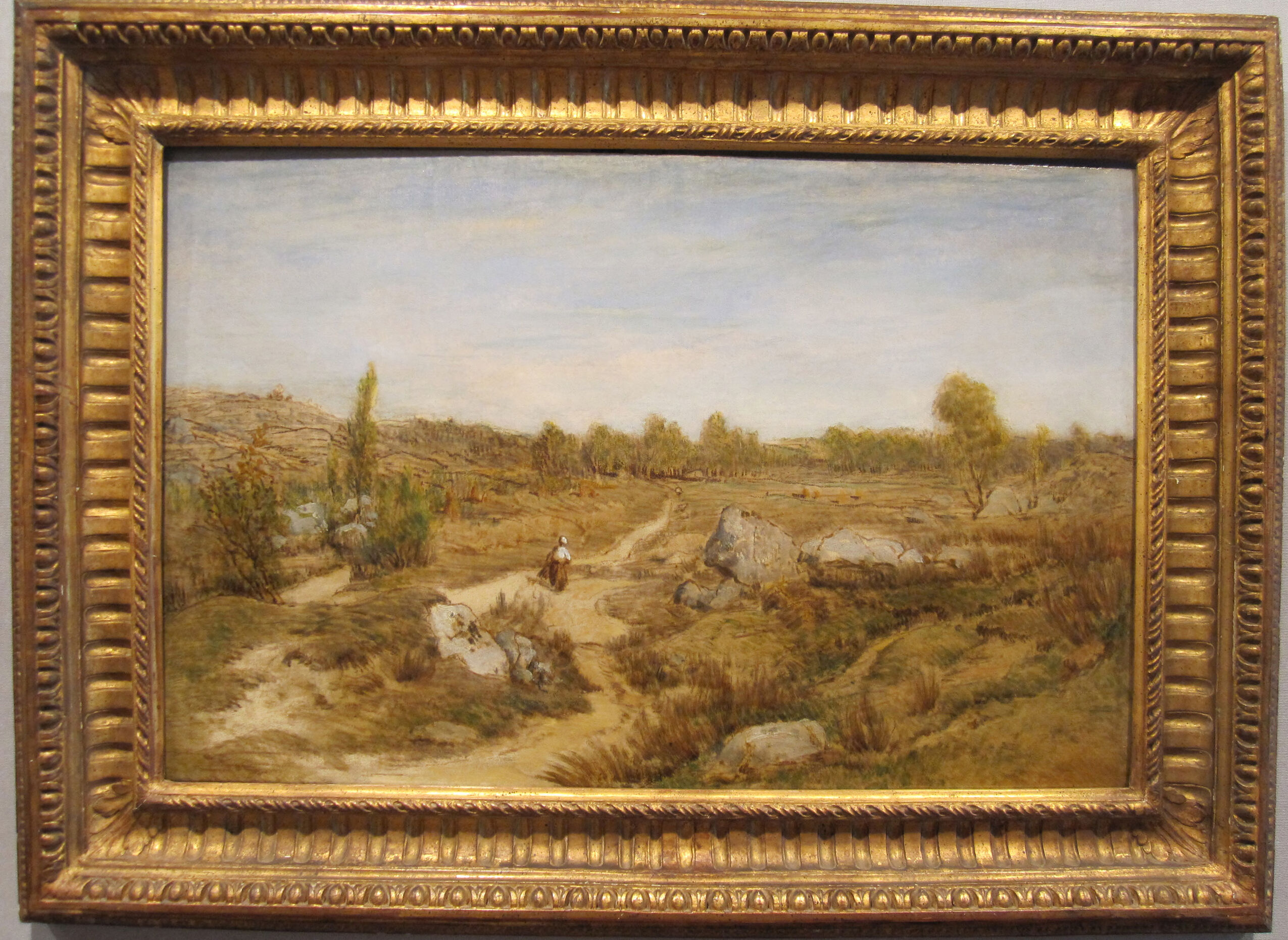 Valley of the Rouars in the Gorges d’Apremont, by Théodore Rousseau, public domain