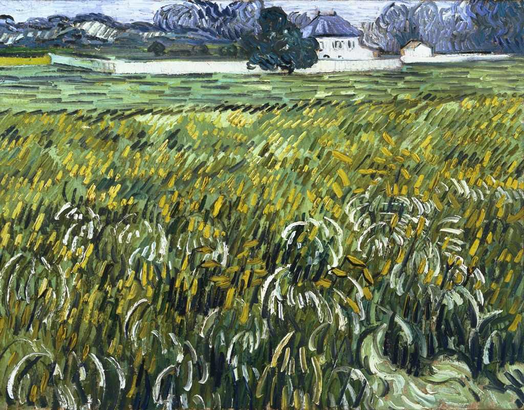 Vincent van Gogh's 'House at Auvers' showcases a rural setting with bold colors.