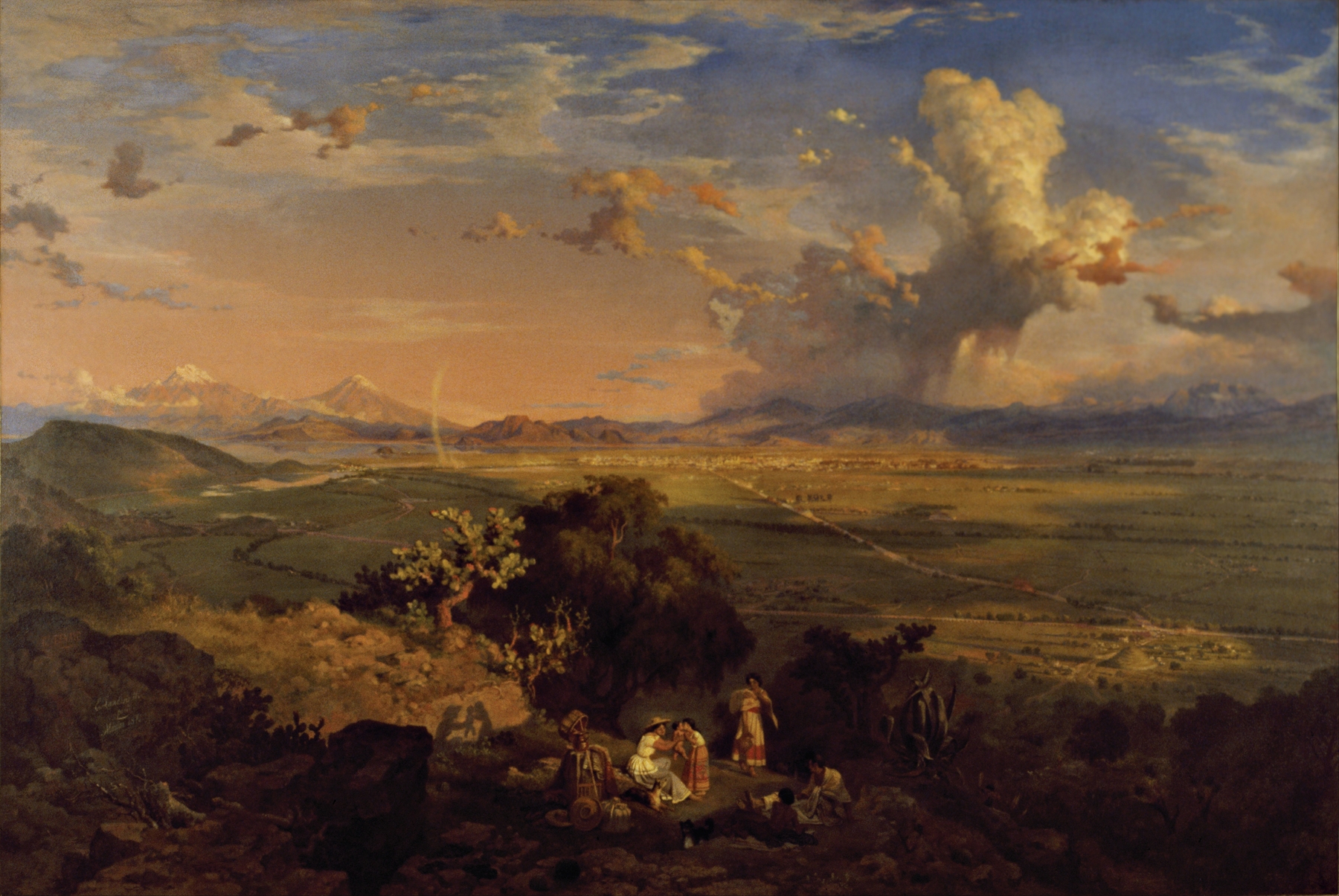 Inside Noah’s Ark by Joaquín Ramírez, oil painting depicting animals in dynamic poses.