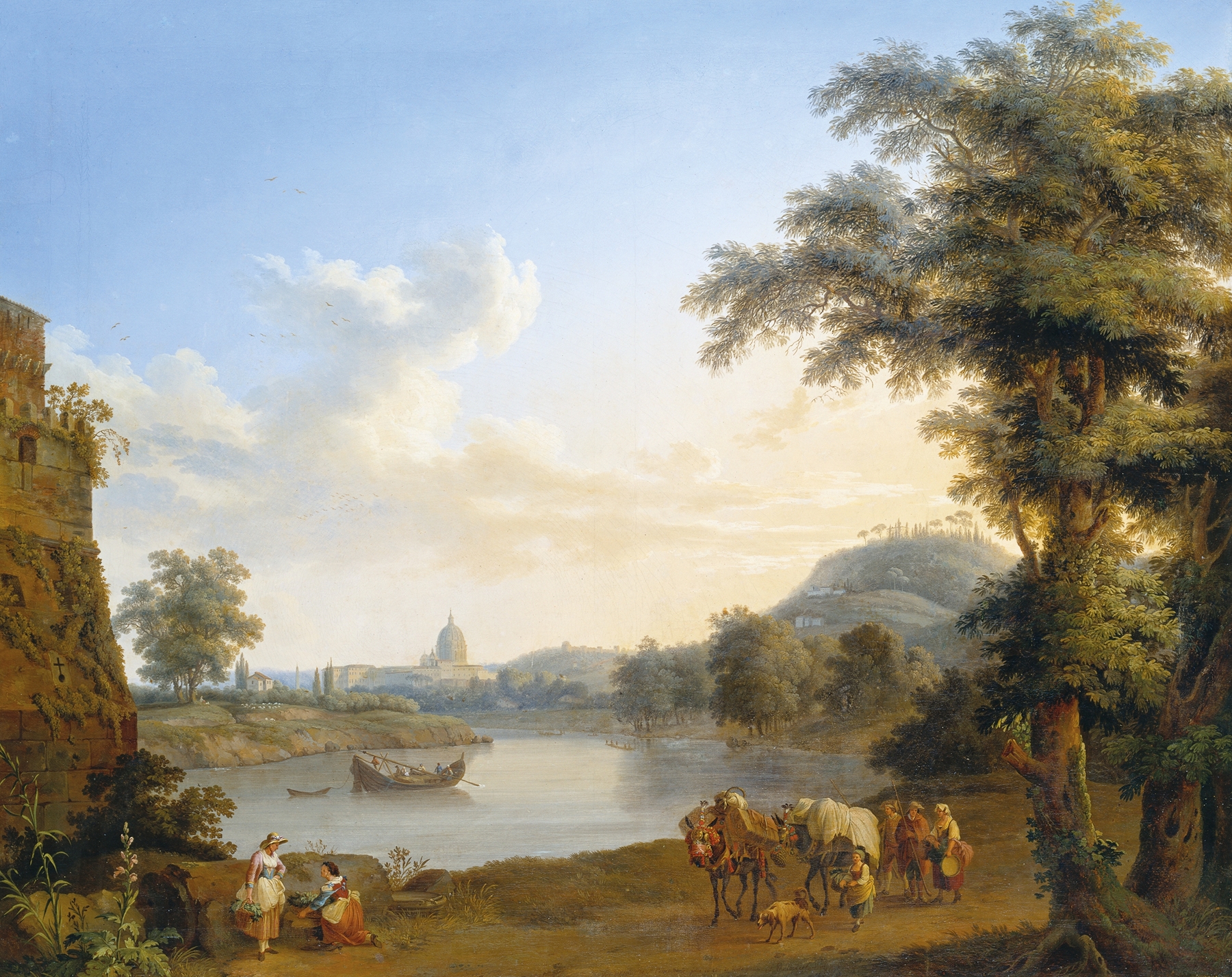 View of Saint Peter’s in Rome, by Jacob Philipp Hackert, public domain