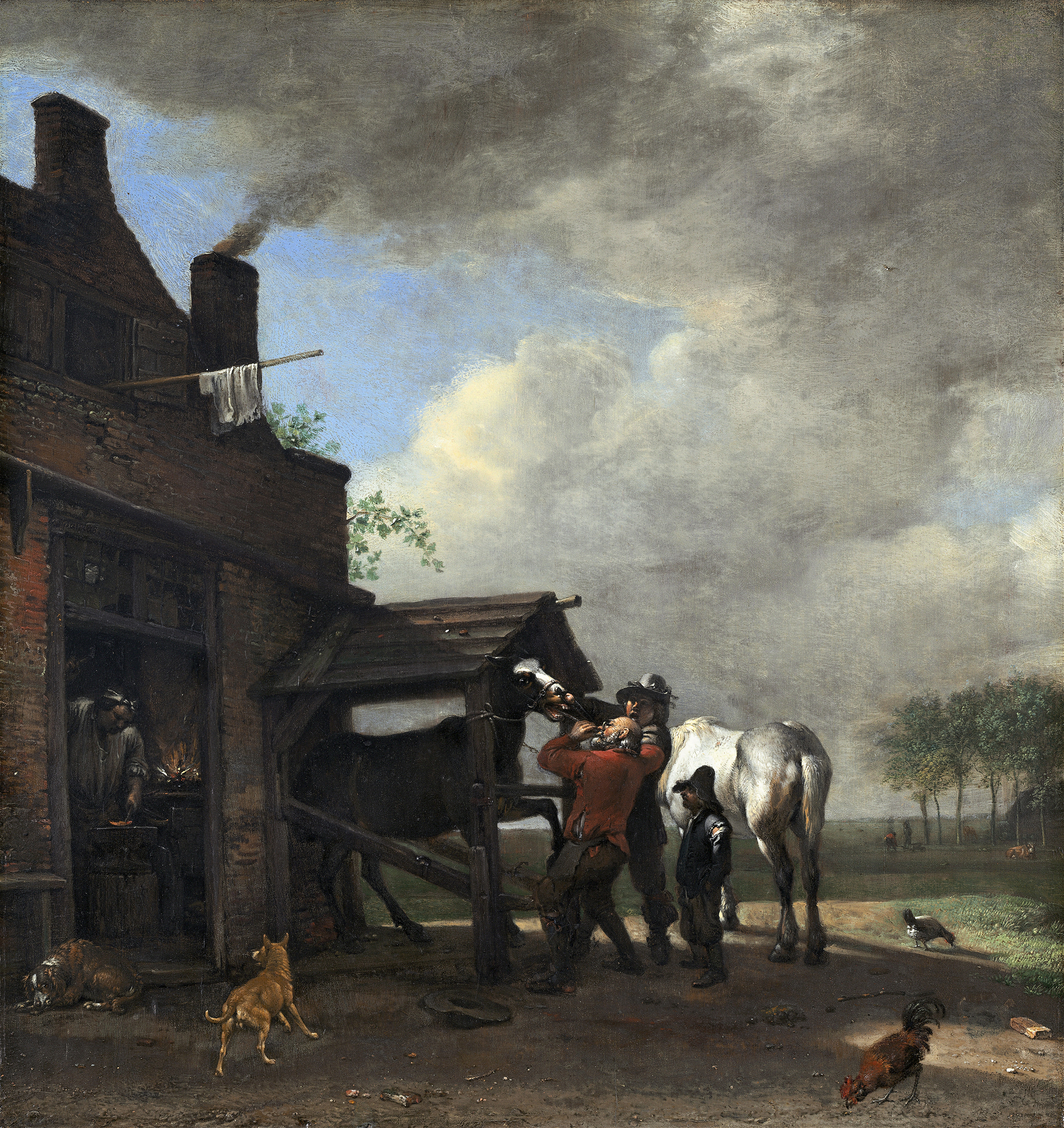 A Farrier’s Shop, by Paulus Potter, public domain