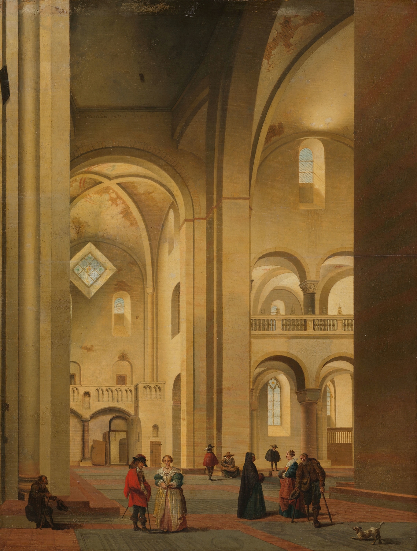 The Transept of the Mariakerk in Utrecht, seen from the Northeast, by Pieter Jansz Saenredam, public domain