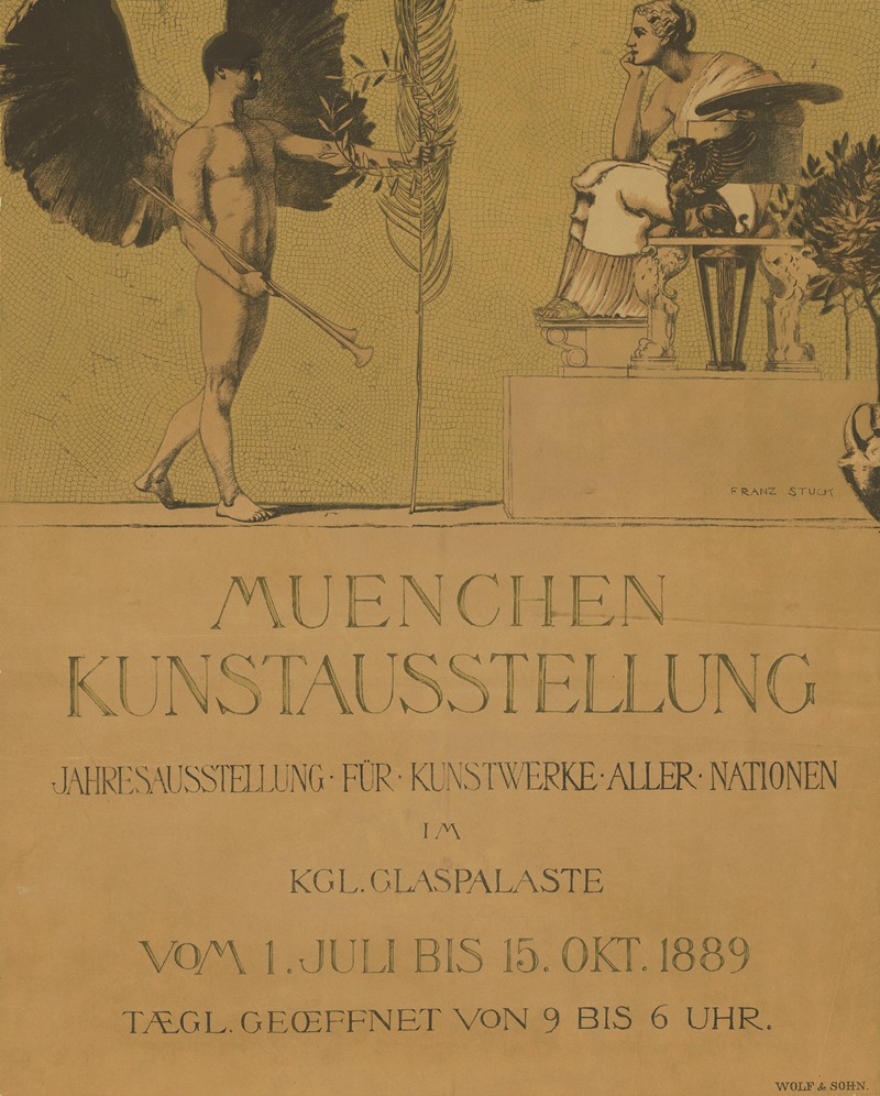 Franz von Stuck's painting captures the essence of Munich's art exhibition.