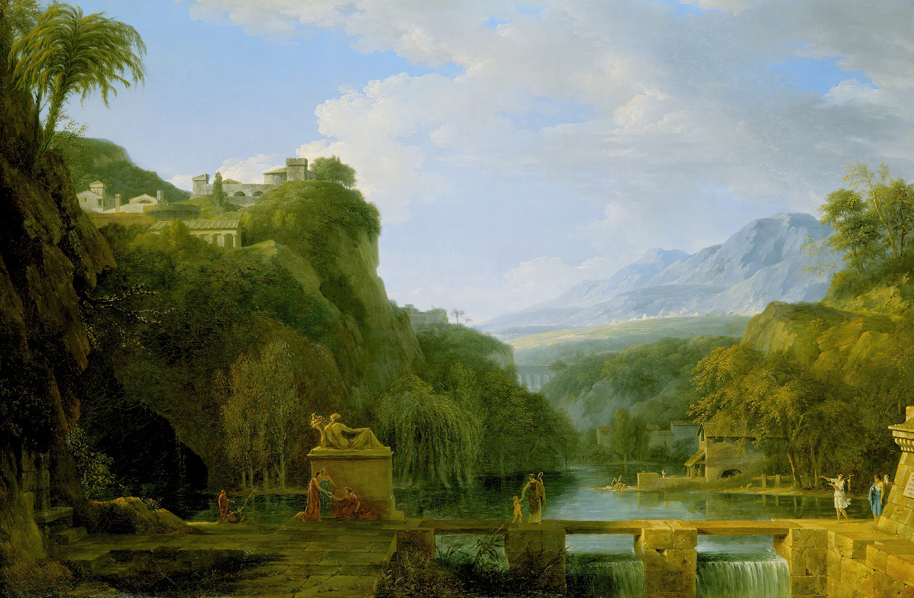 Landscape Of Ancient Greece, by Pierre-Henri de Valenciennes, public domain