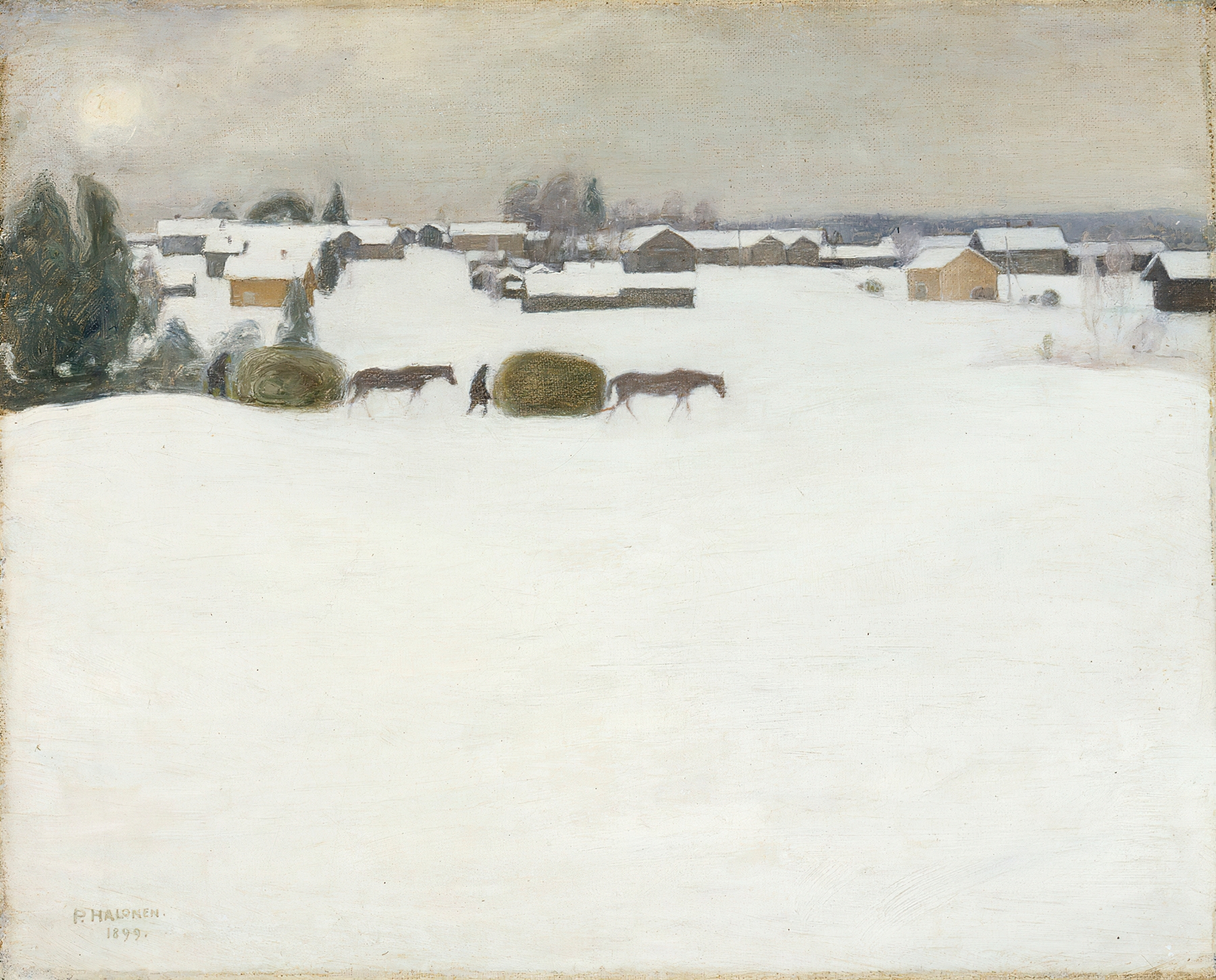 Load of Hay, by Pekka Halonen, public domain