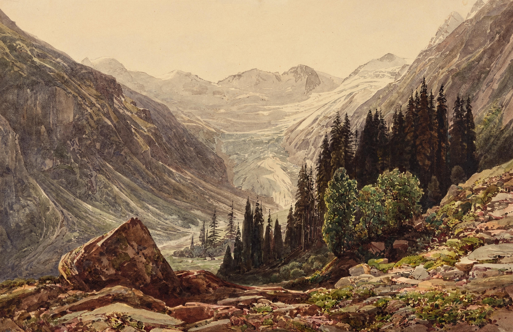 In Zillertal, by Thomas Ender, public domain