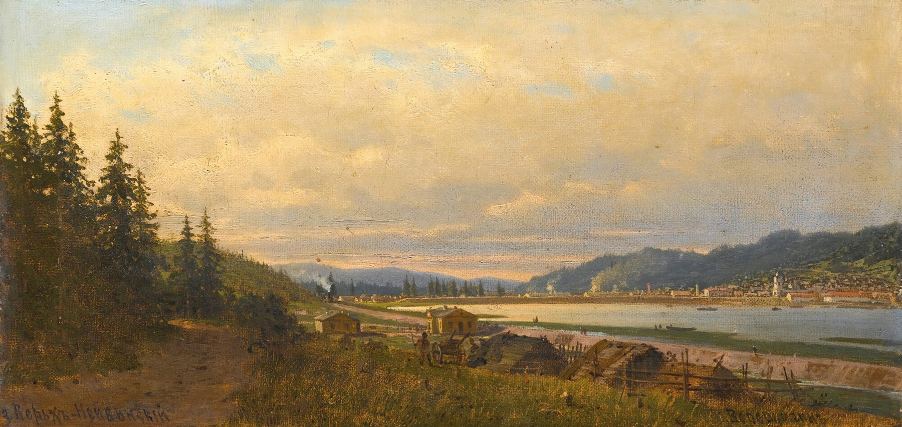 View Of Verkh-Neivinsky, by Petr Petrovich Vereshchagin, public domain