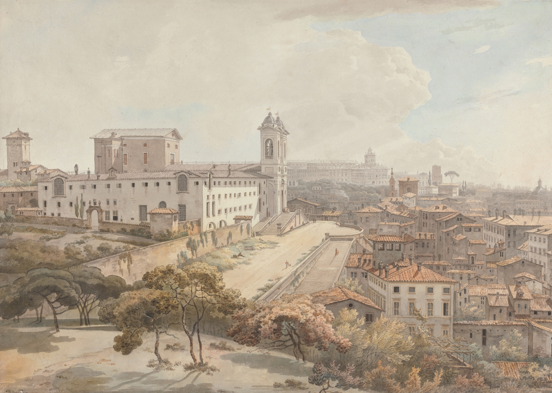 A View of Rome Taken from the Pincio, oil painting by William Pars