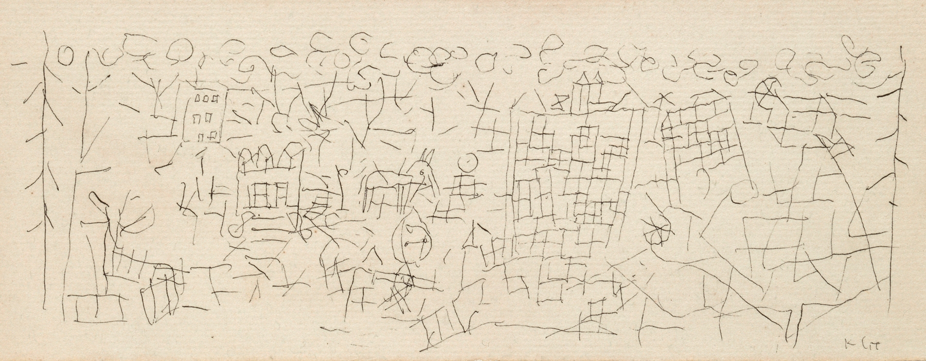 About the Town, by Paul Klee, public domain