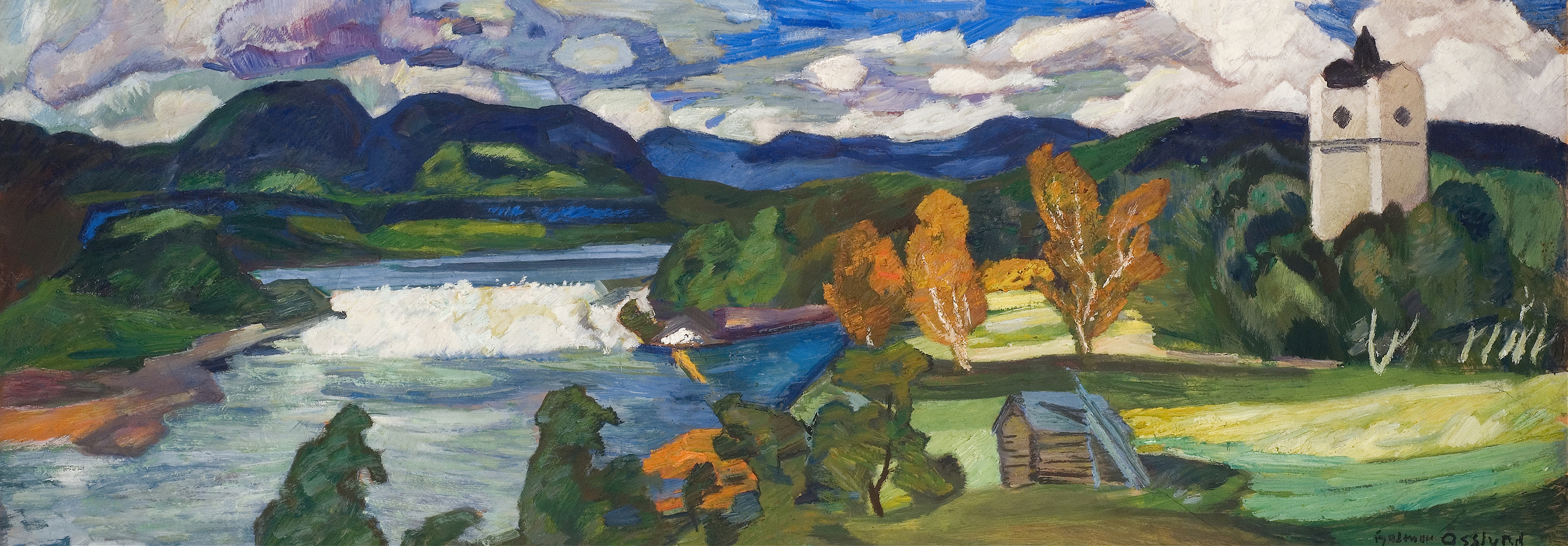 Landscape of Jämtland by Helmer Osslund, oil on canvas