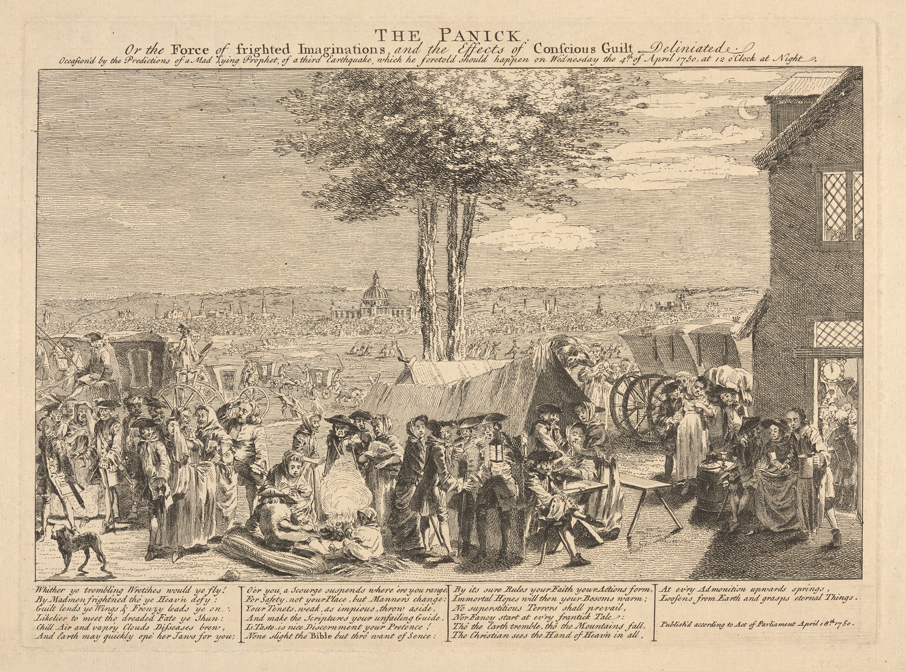 The panick, or the force of frighted imaginations, and the effects of conscious guilt delineated., by Unknown Artist, public domain