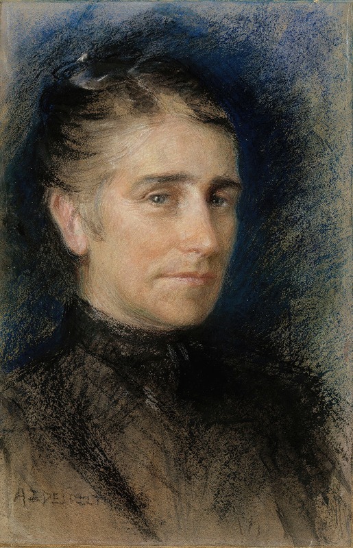 Portrait of Mrs. Emilie Krohn by Albert Edelfelt showcases a detailed representation of the subject.