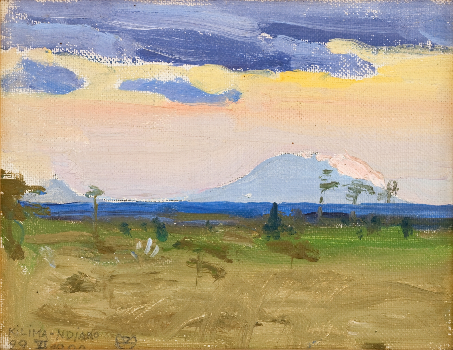 Kilima-Ndjaro, 22 VI, by Akseli Gallen-Kallela, public domain