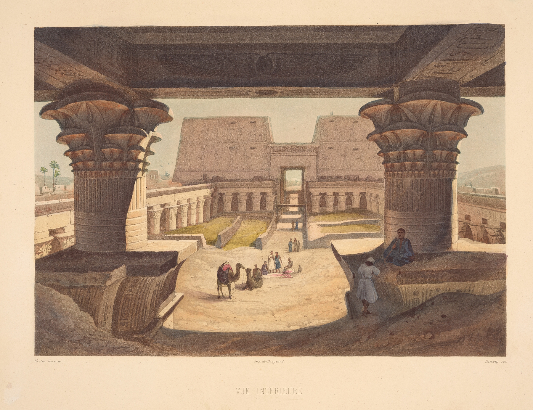 Vue interieure (Interior view), by Hector Horeau, public domain