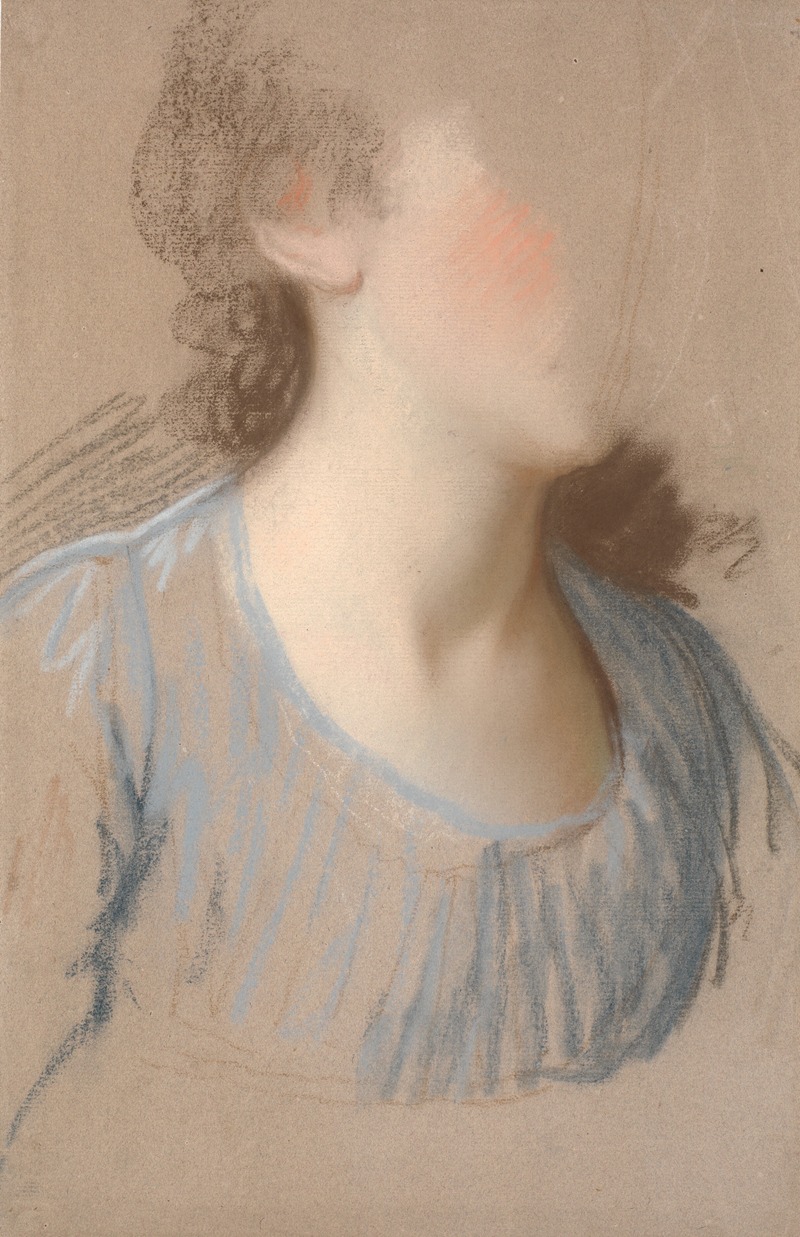 A detailed study of a woman's neck by Jens Juel.