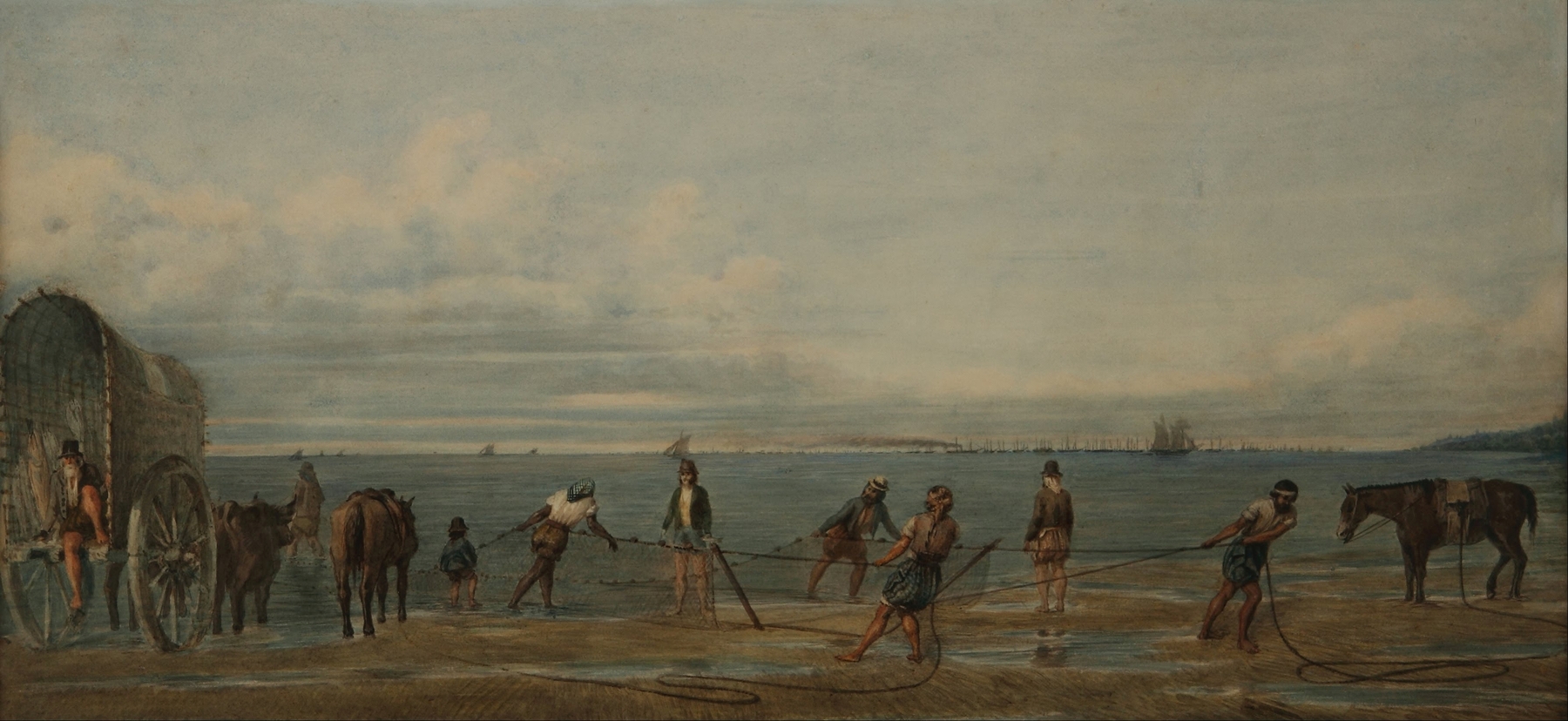 Sacada de la red, Bs.As., by Prilidiano Pueyrredòn, public domain
