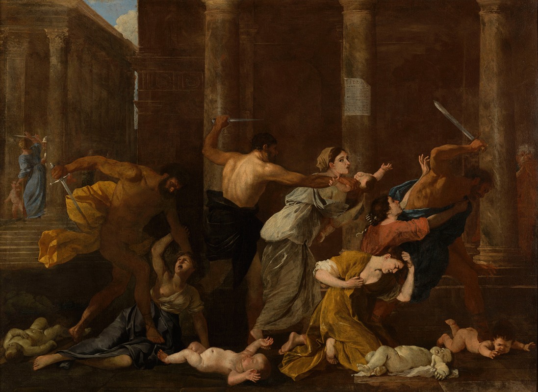 Nicolas Poussin's 'Le Massacre des Innocents' depicts a tragic biblical scene.
