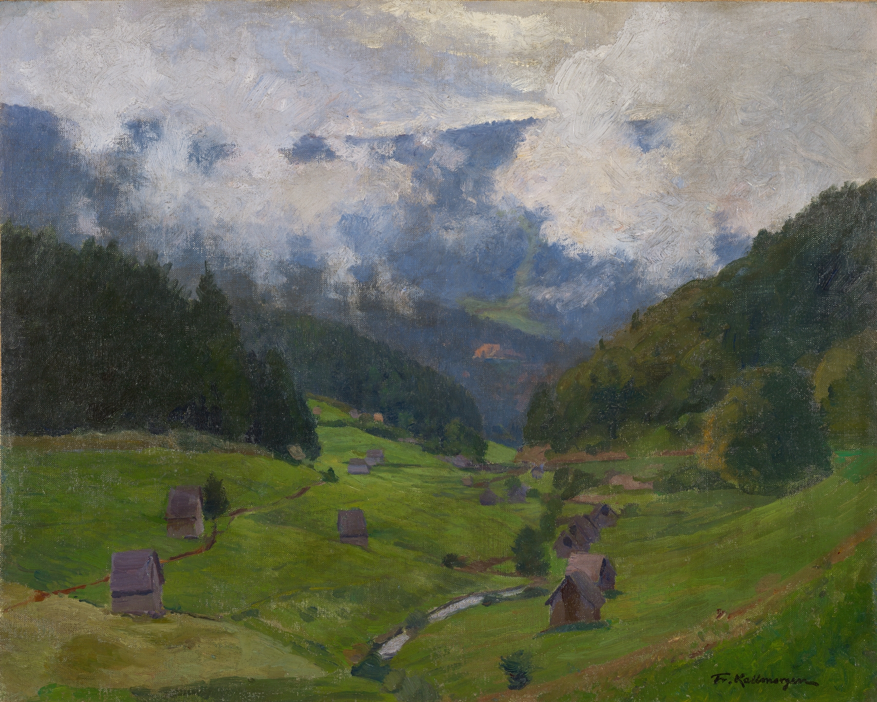 The Raumünzach Valley, by Friedrich Kallmorgen, public domain
