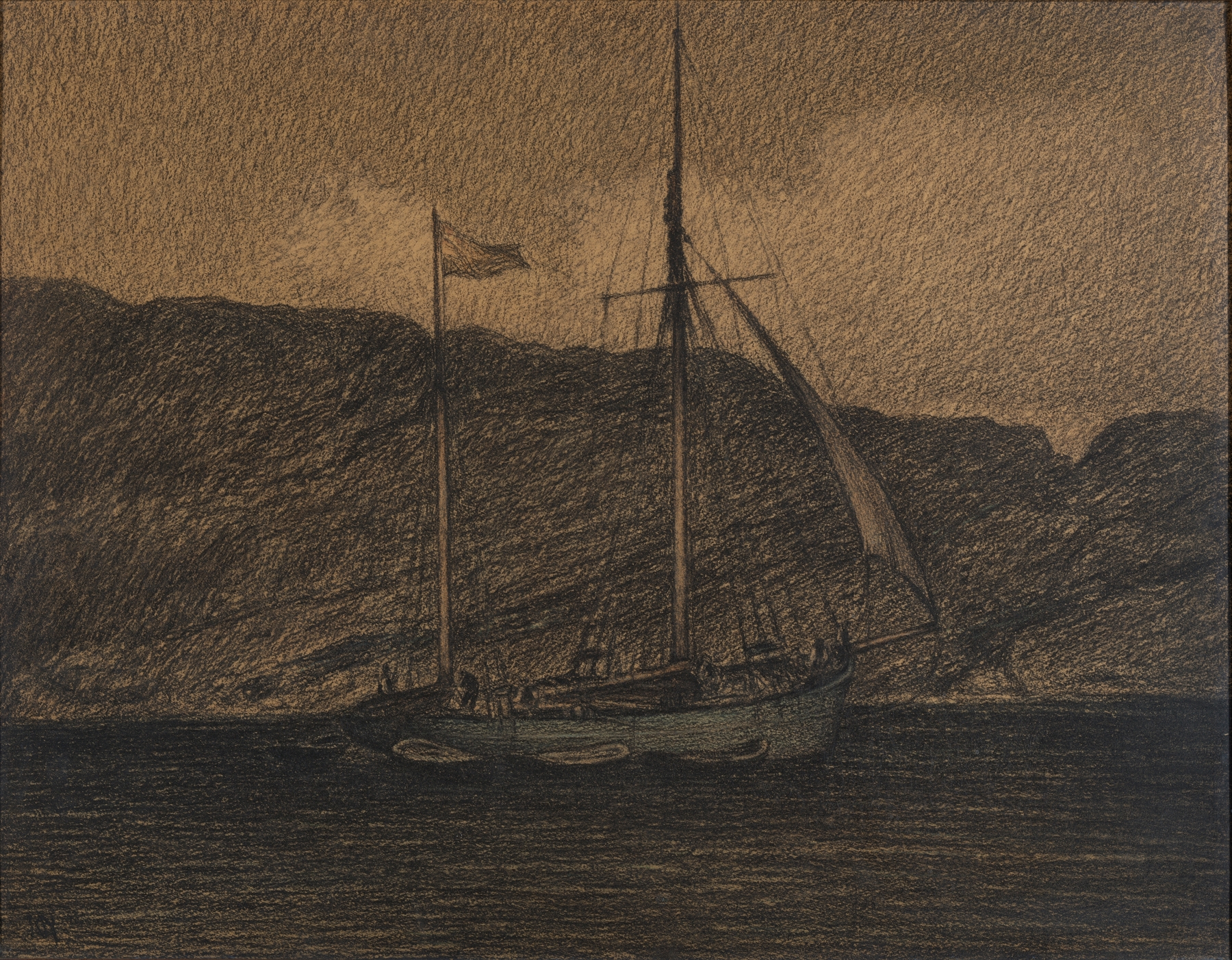 Fishing Boat, by Karl Nordström, public domain
