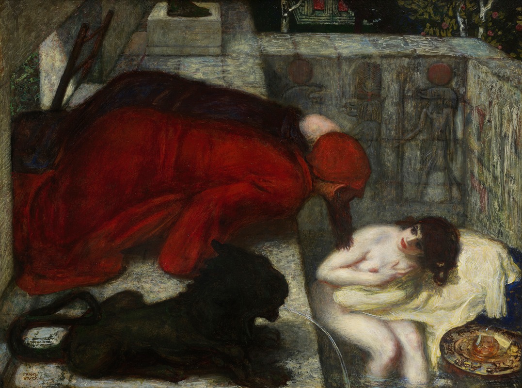 Franz von Stuck's 'Susanna in the Bath' captures a moment of vulnerability and beauty.