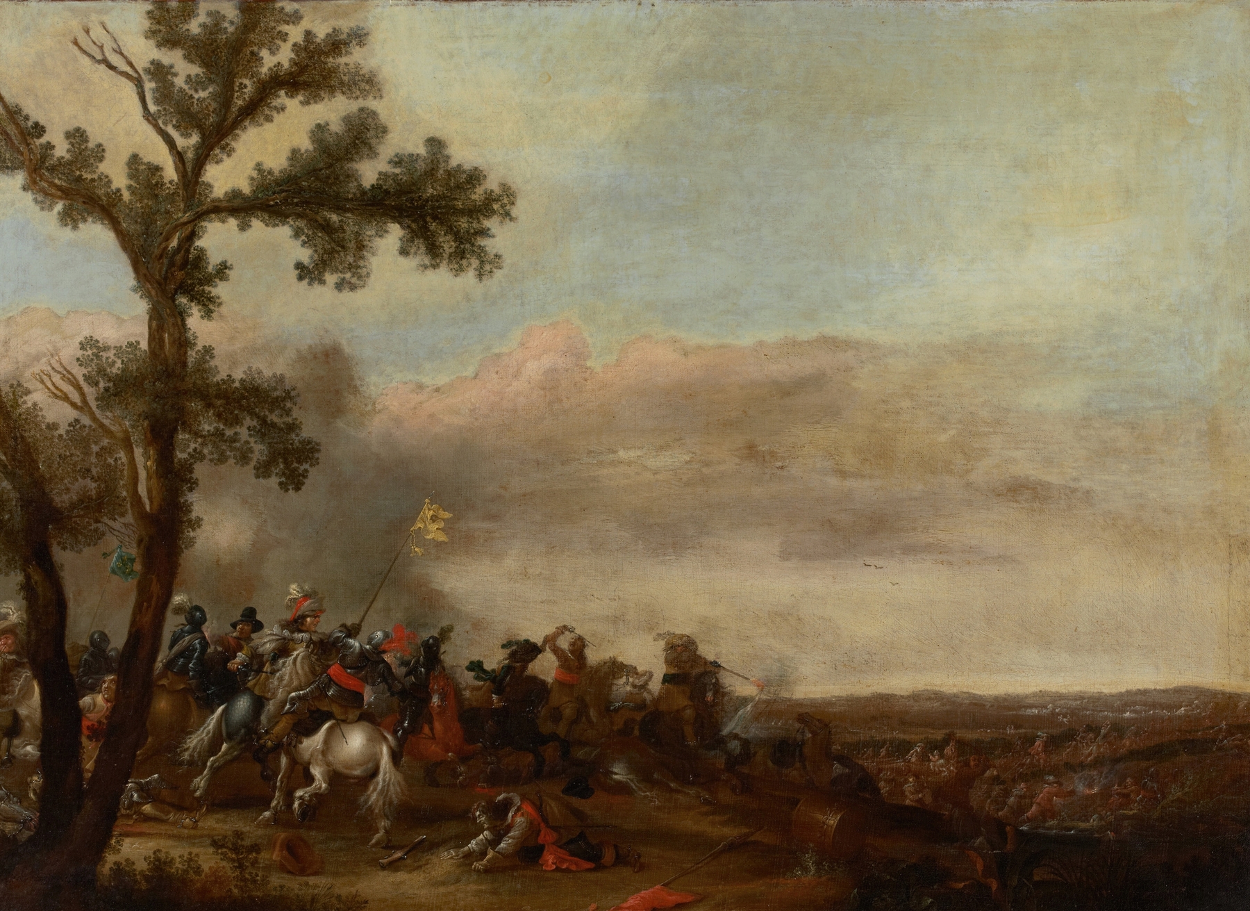 Battle Scene, by Jan Asselijn, public domain