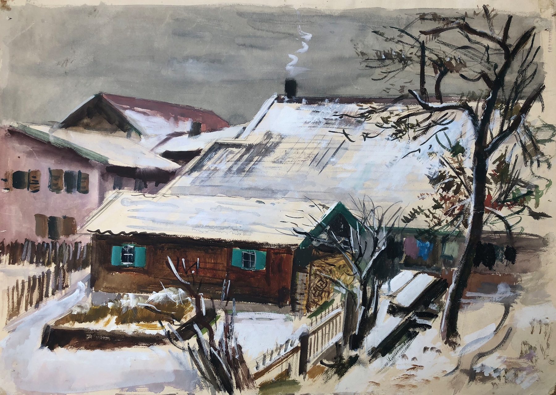 Winterlandschaft, by Otto Geigenberger, public domain