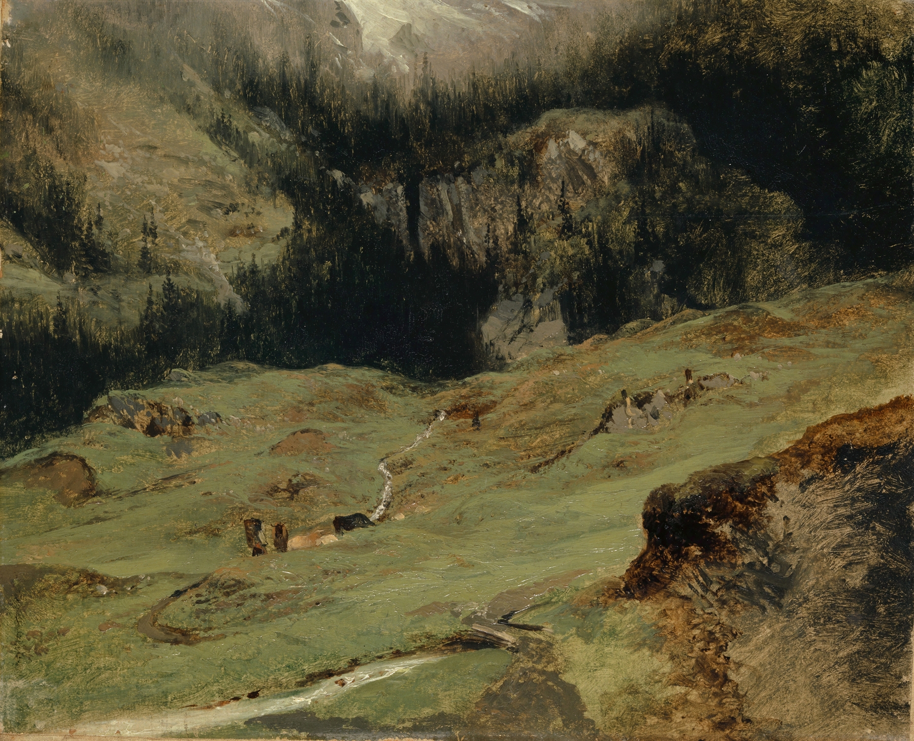 Rosenlaui Alp, by Alexandre Calame, public domain