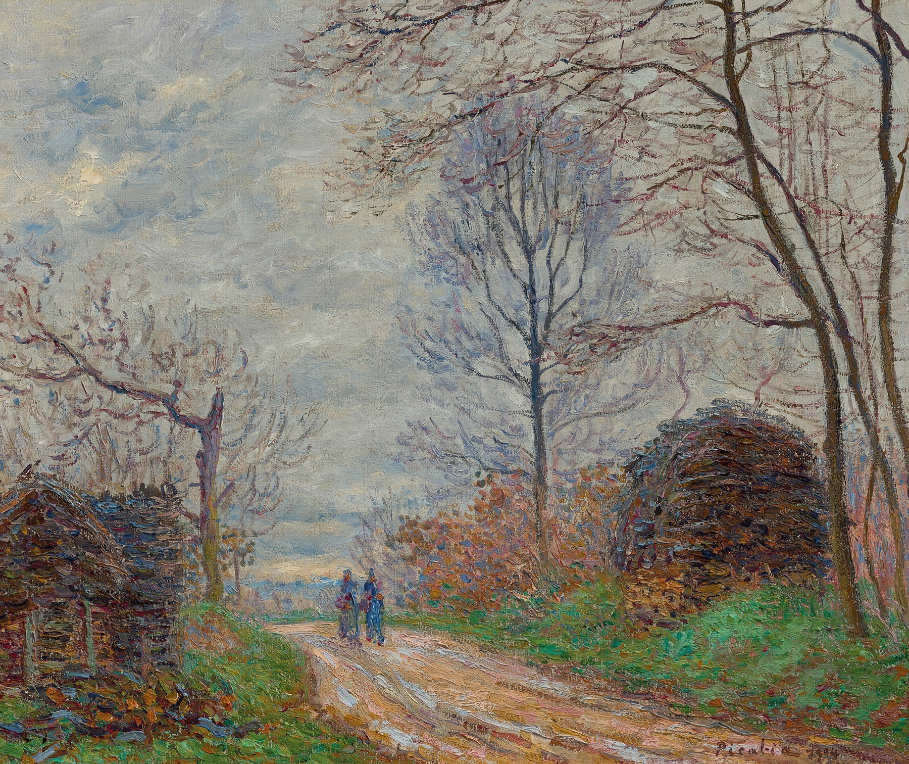 Chemin des Sablons à Moret, by Francis Picabia, public domain