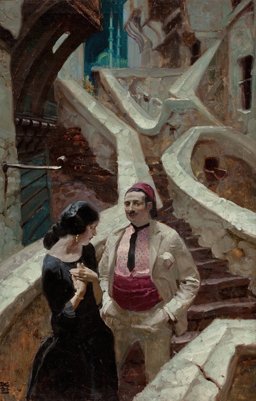 City of Temptation by Dean Cornwell is a vibrant depiction of urban life.