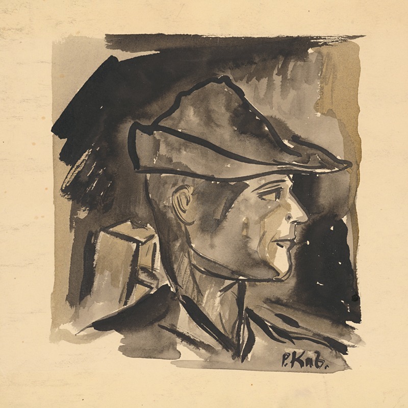 A portrait of a man wearing a hat, showcasing detailed facial features and attire.