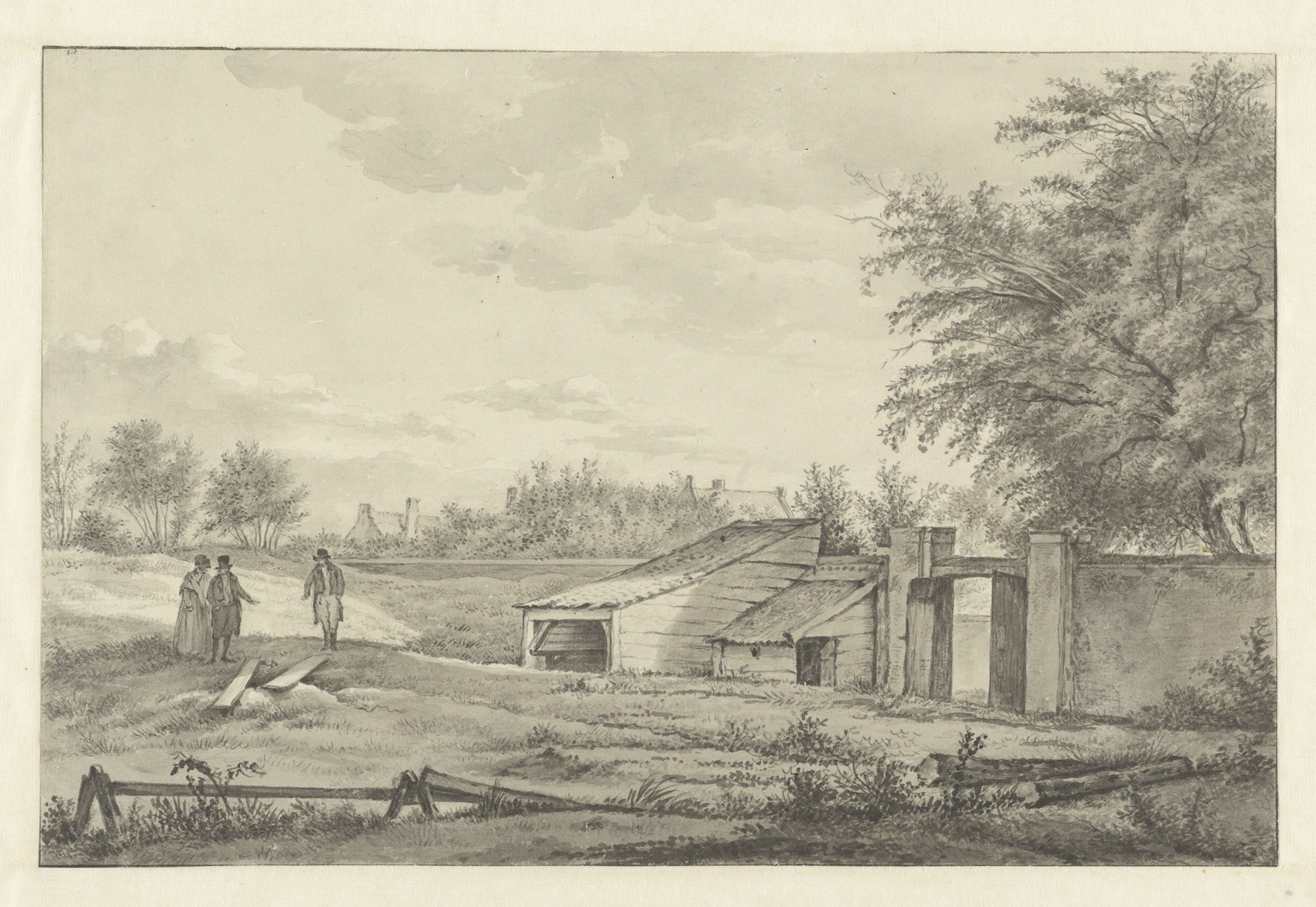 Archway entrance at Noorderbegraafplaats by Wybrand Hendriks, medium unknown