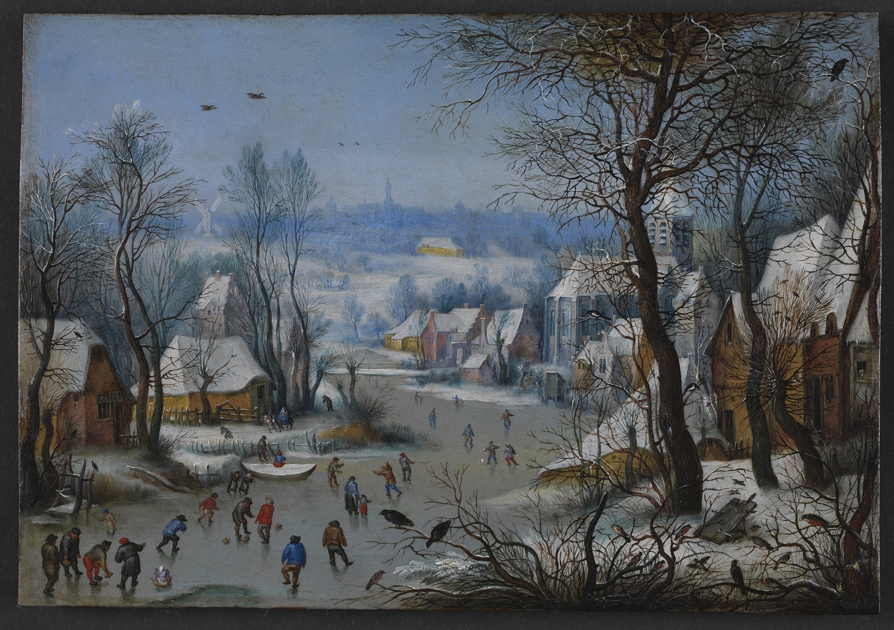 Winter Scenery, by Pieter Bruegel the Elder, public domain