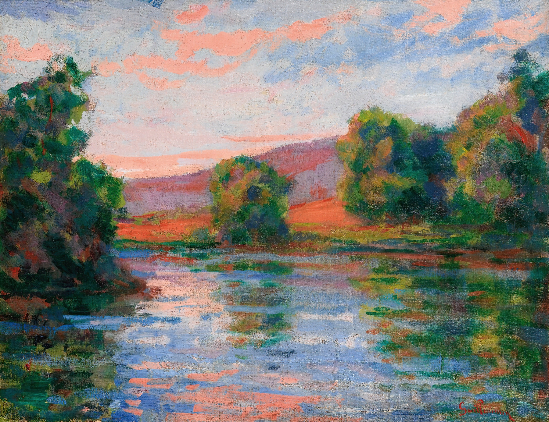 Bord De L’eau, by Armand Guillaumin, public domain