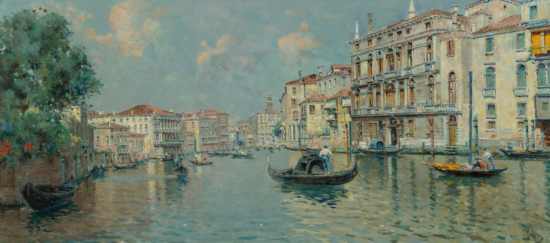 Grand Canal, Venice, by Antonio María de Reyna Manescau, public domain