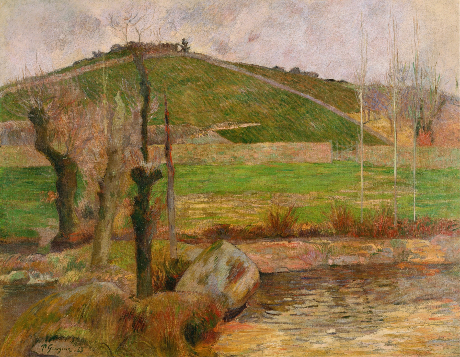Landscape near Pont-Aven, by Paul Gauguin, public domain