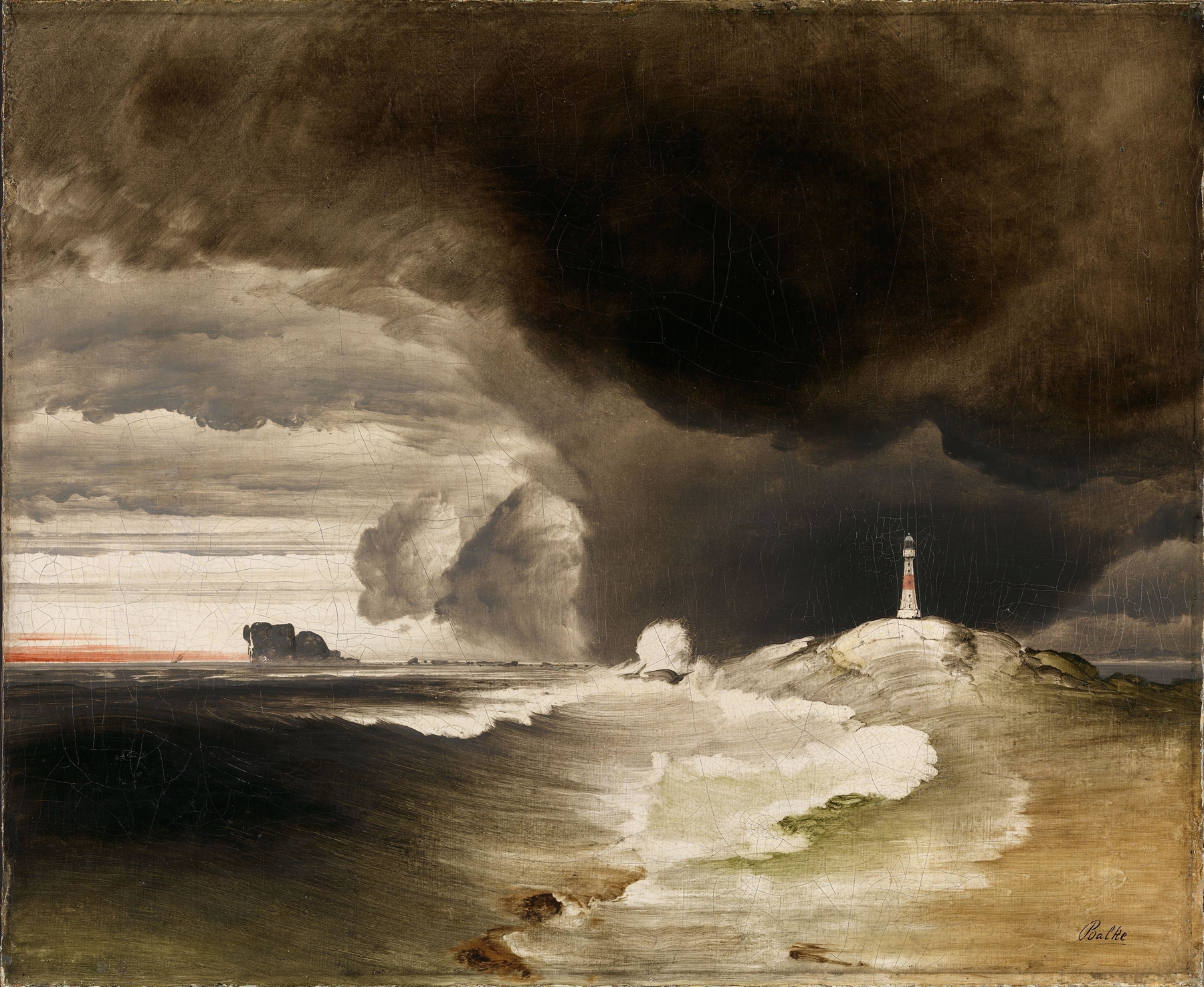 Lighthouse on the Norwegian Coast, by Peder Balke, public domain