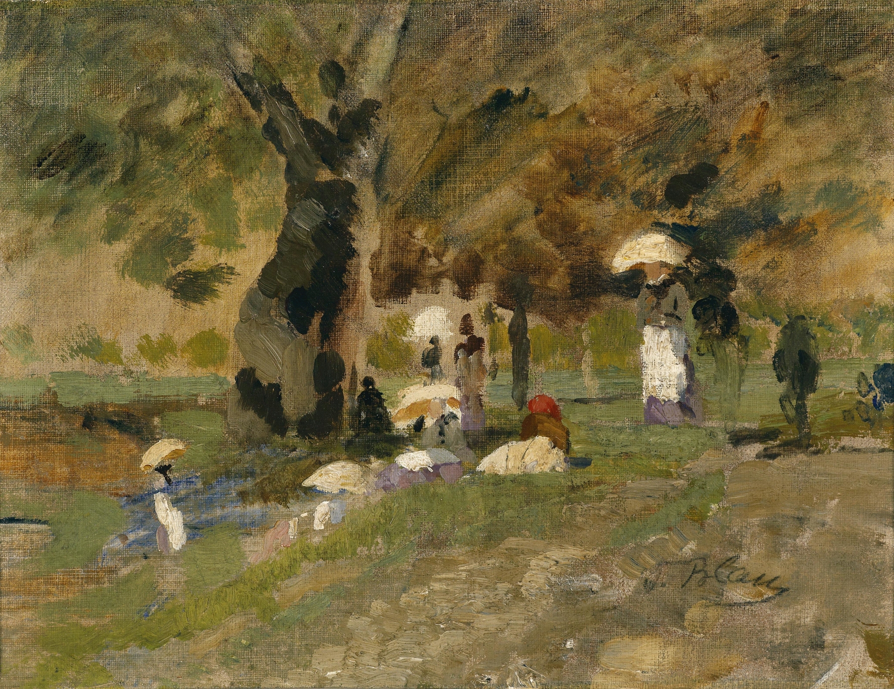 Sommertag im Prater, by Tina Blau, public domain