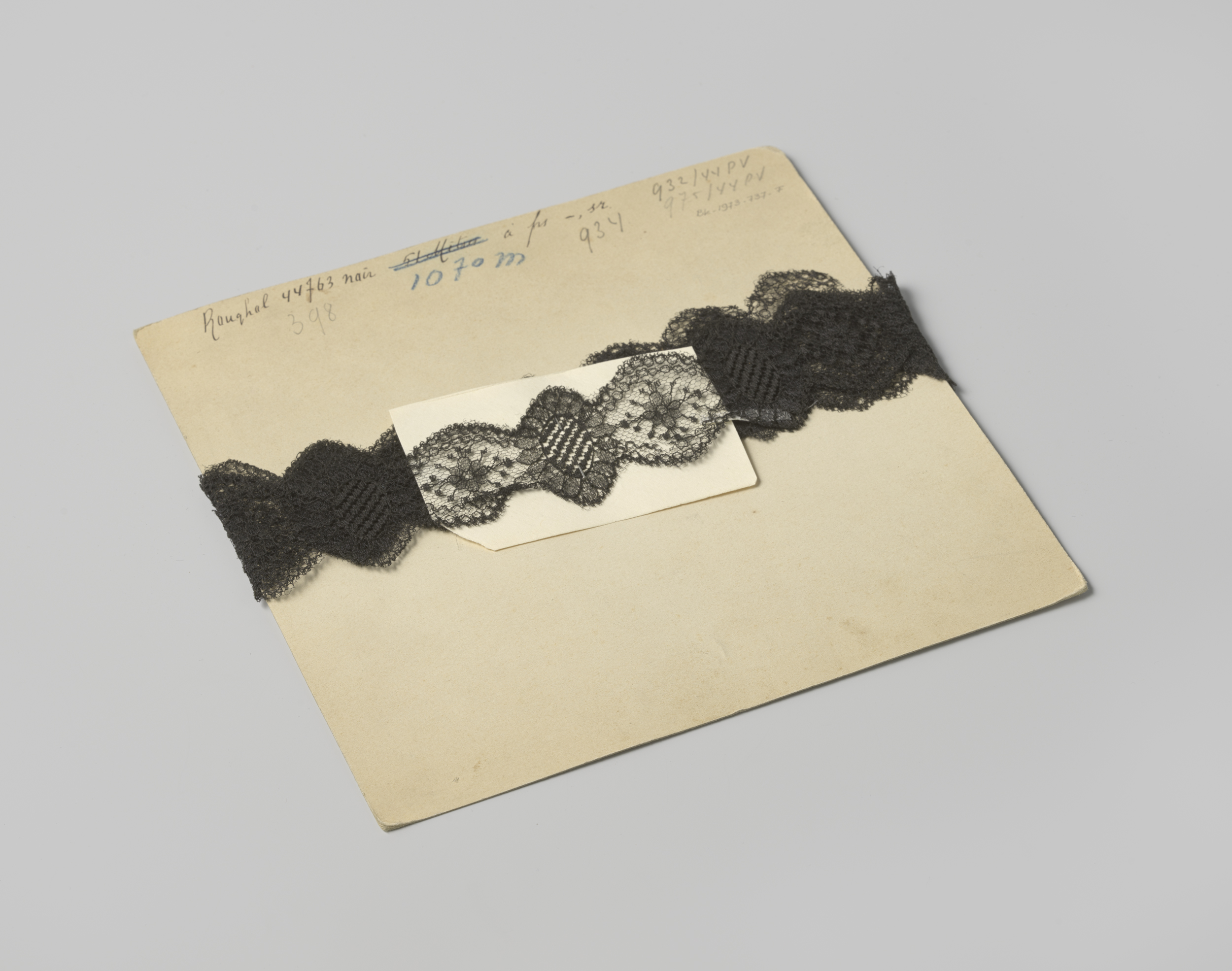 Decorative art featuring intricate lace patterns by Gustav Schnitzler