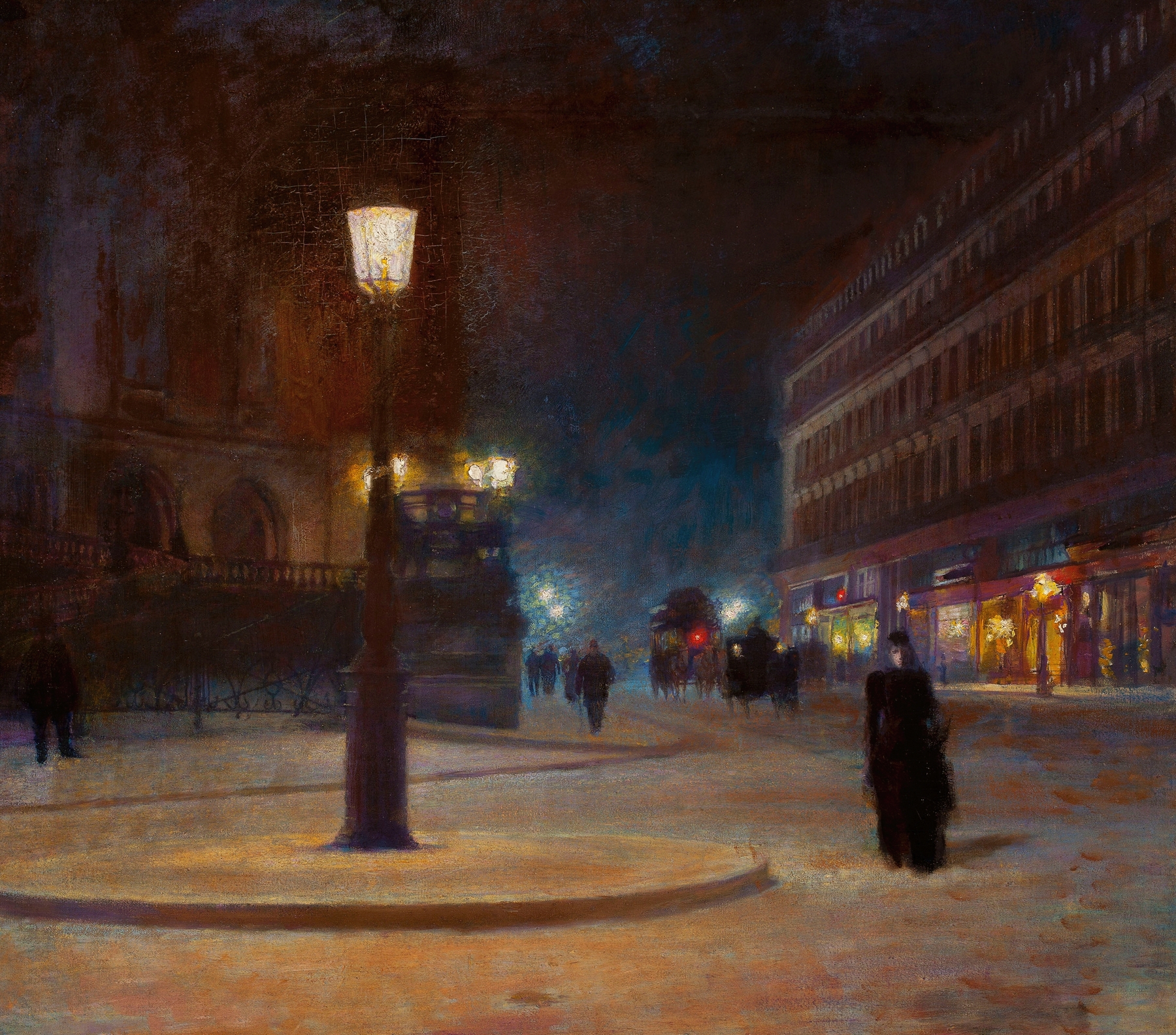 Place de l’Opéra in Paris by Ludwik de Laveaux, unknown medium