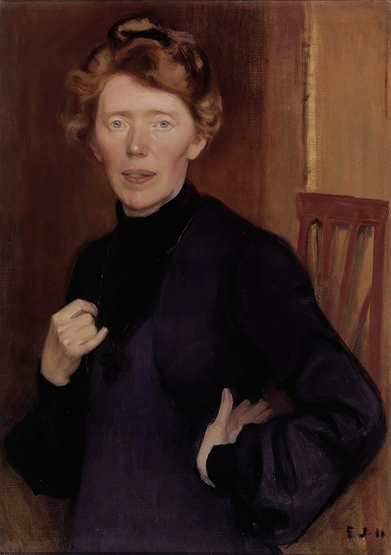 Portrait of Tekla Hultin by Eero Järnefelt captures a moment of serene beauty.
